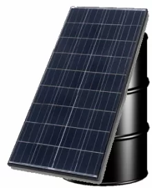 Kazahsztán, napelem olajoshordón